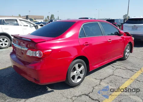 2012 Toyota Corolla S z USA, uszkodzony, nr VIN 5YFBU4EE7CP006509